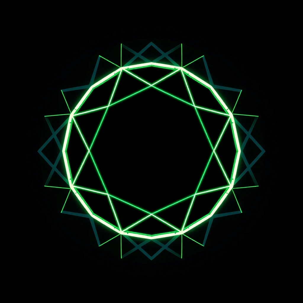 Abstract digital geometric pattern